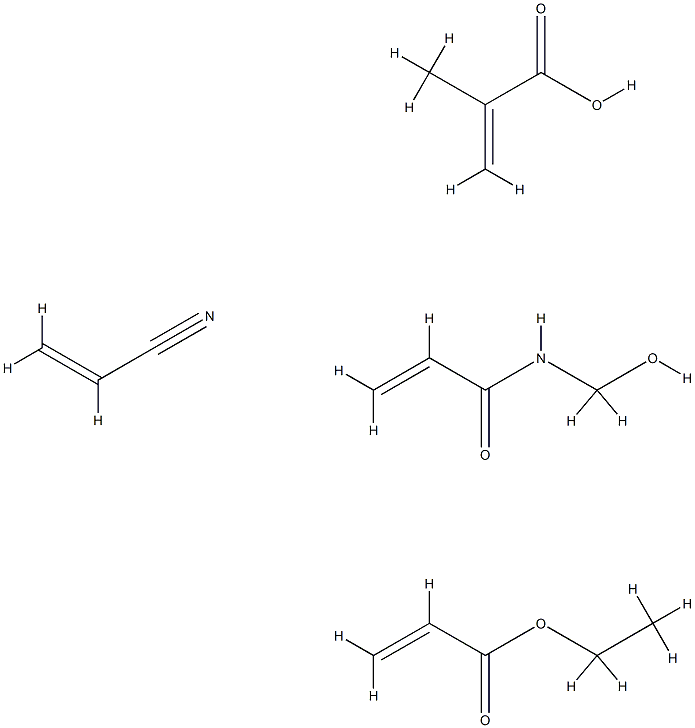 2-Propenoic acid, 2-methyl-, polymer with ethyl 2-propenoate, N-(hydroxymethyl)-2-propenamide and 2-propenenitrile
