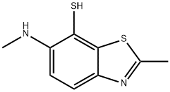 7-Benzothiazolethiol,2-methyl-6-(methylamino)-(9CI)
