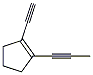Cyclopentene, 1-ethynyl-2-(1-propynyl)- (9CI)