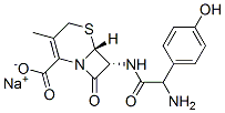 sodium [6R-[6alpha,7beta(R*)]]-7-[amino(4-hydroxyphenyl)acetamido]-3-methyl-8-oxo-5-thia-1-azabicyclo[4.2.0]oct-2-ene-2-carboxylate