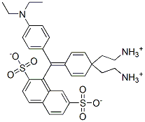 hydrogen [4-[4-(diethylamino)-alpha-(2,7-disulphonato-1-naphthyl)benzylidene]cyclohexa-2,5-dien-1-ylidene]diethylammonium