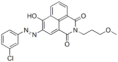 5-[(3-chlorophenyl)azo]-6-hydroxy-2-(3-methoxypropyl)-1H-benz[de]isoquinoline-1,3(2H)-dione