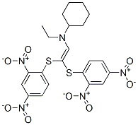 N-[2,2-Bis[(2,4-dinitrophenyl)thio]ethenyl]-N-ethylcyclohexanamine
