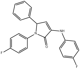 1-(4-FLUOROPHENYL)-3-[(4-FLUOROPHENYL)AMINO]-1,5-DIHYDRO-5-PHENYL-2H-PYRROL-2-ONE