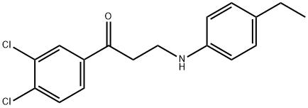 1-(3,4-DICHLOROPHENYL)-3-(4-ETHYLANILINO)-1-PROPANONE