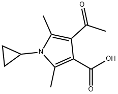 4-乙酰基-1-环丙基-2,5-二甲基-1H-吡咯-3-羧酸