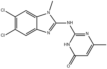 2-[[5,6-Dichloro-1-methyl-2-benzimidazolyl]amino]-6-methyl-4-pyrimidin ol