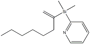 Pyridine,2-[dimethyl(1-methyleneheptyl)silyl]-(9CI)