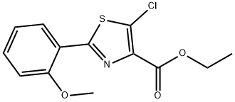 4-Thiazolecarboxylicacid,5-chloro-2-(2-methoxyphenyl)-,ethylester(9CI)