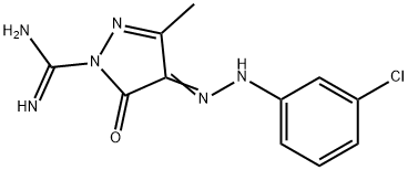 4-[2-(3-Chlorophenyl)hydrazono]-4,5-dihydro-3-methyl-5-oxo-1H-pyrazole-1-carbimide amide