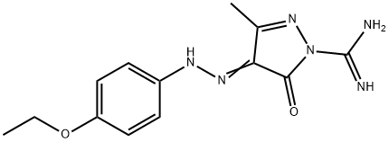 4-[2-(4-Ethoxyphenyl)hydrazono]-4,5-dihydro-3-methyl-5-oxo-1H-pyrazole-1-carboxamidine