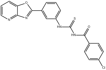 4-chloro-N-{[3-([1,3]oxazolo[4,5-b]pyridin-2-yl)phenyl]carbamothioyl}benzamide