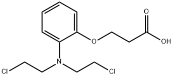 3-[2-[bis(2-chloroethyl)amino]phenoxy]propanoic acid