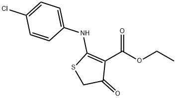 2-[((4-氯苯基)氨基]-4-氧代-4,5-二氢噻吩-3-羧酸乙酯