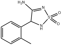 1,2,5-Thiadiazol-3-amine, 4,5-dihydro-4-(2-methylphenyl)-, 1,1-dioxide (9CI)