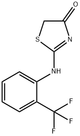 2-((2-(trifluoromethyl)phenyl)amino)thiazol-4(5H)-one