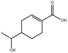 1-Cyclohexene-1-carboxylic acid, 4-(1-hydroxyethyl)- (9CI)