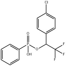 1-(4-chlorophenyl)-2,2,2-trifluoroethyl hydrogen phenylphosphonate