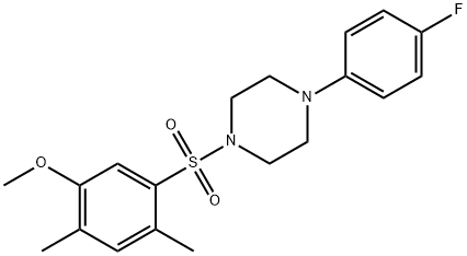 1-(4-fluorophenyl)-4-((5-methoxy-2,4-dimethylphenyl)sulfonyl)piperazine