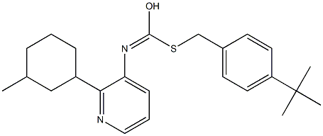 S-((4-(1,1-Dimethylethyl)phenyl)methyl)O-(3-methylcyclohexyl)-3-pyridinylcarbonimidothioate