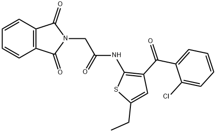 N-(3-(2-氯苯甲酰基)-5-乙基噻吩-2-基)-2-(1,3-二氧异吲哚-2-基)乙酰胺