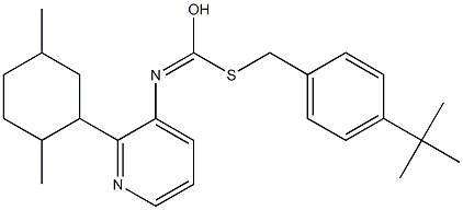 O-(2,5-Dimethylcyclohexyl) S-((4-(1,1-dimethylethyl)phenyl)methyl)-3-pyridinylcarbonimidothioate