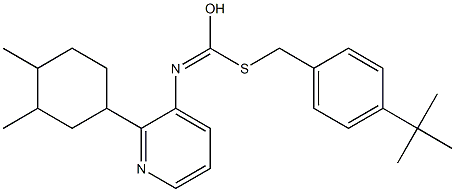 O-(3,4-Dimethylcyclohexyl) S-((4-(1,1-dimethylethyl)phenyl)methyl)-3-pyridinylcarbonimidothioate