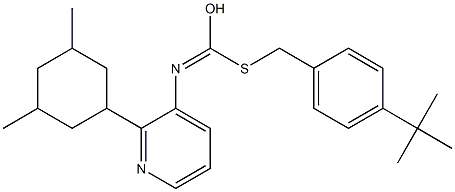 O-(3,5-Dimethylcyclohexyl) S-((4-(1,1-dimethylethyl)phenyl)methyl)-3-pyridinylcarbonimidodithioate