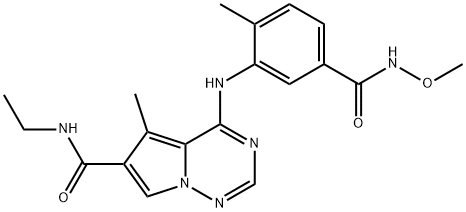 Pyrrolo[2,1-f][1,2,4]triazine-6-carboxaMide, N-ethyl-4-[[5-[(MethoxyaMino)carbonyl]-2-Methylphenyl]aMino]-5-Methyl-