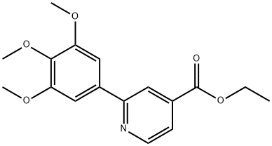ETHYL 2-(3,4,5-TRIMETHOXYPHENYL)PYRIDINE-4-CARBOXYLATE