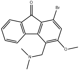 1-Bromo-4-(dimethylamino)methyl-3-methoxy-9H-fluoren-9-one