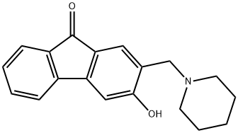 3-Hydroxy-2-piperidinomethyl-9H-fluoren-9-one