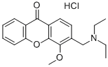 3-(Diethylamino)methyl-4-methoxy-9-xanthone hydrochloride