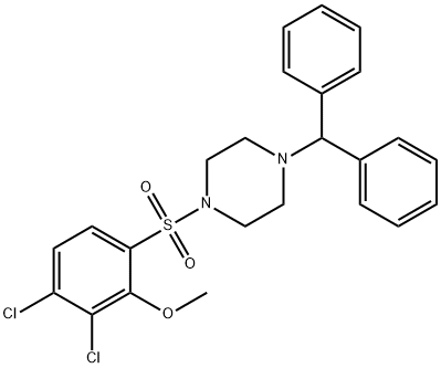 6-[(4-benzhydryl-1-piperazinyl)sulfonyl]-2,3-dichlorophenyl methyl ether