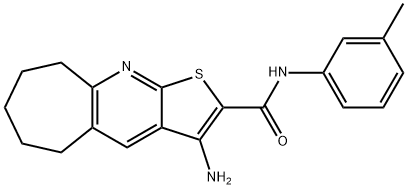 3-amino-N-(3-methylphenyl)-6,7,8,9-tetrahydro-5H-cyclohepta[b]thieno[3,2-e]pyridine-2-carboxamide