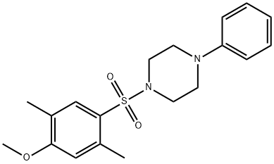 2,5-dimethyl-4-[(4-phenyl-1-piperazinyl)sulfonyl]phenyl methyl ether