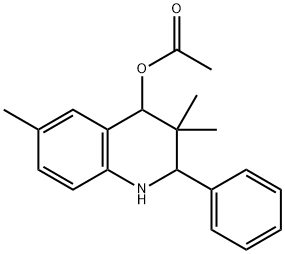 4-QUINOLINOL, 1,2,3,4-TETRAHYDRO-3,3,6-TRIMETHYL-2-PHENYL-, ACETATE