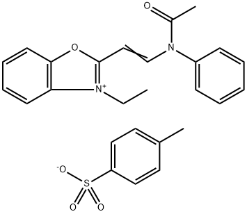 3-ethyl-2-[2-(N-phenylacetamido)vinyl]benzoxazolium p-toluenesulphonate