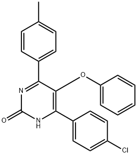 5-Phenoxy-4-(4-methylphenyl)-6-(4-chlorophenyl)-2(1H)-pyrimidinone