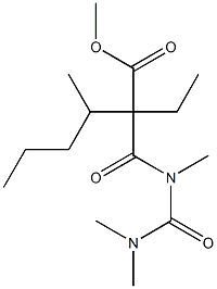 2-[[[(Dimethylamino)carbonyl](methyl)amino]carbonyl]-2-ethyl-3-methylhexanoic acid methyl ester