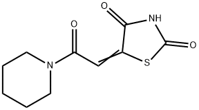 5-[2-oxo-2-(1-piperidinyl)ethylidene]-1,3-thiazolidine-2,4-dione
