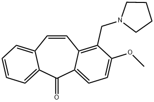 2-Methoxy-1-pyrrolizinomethyl-5H-dibenzo[a,d]cyclohepten-5-one