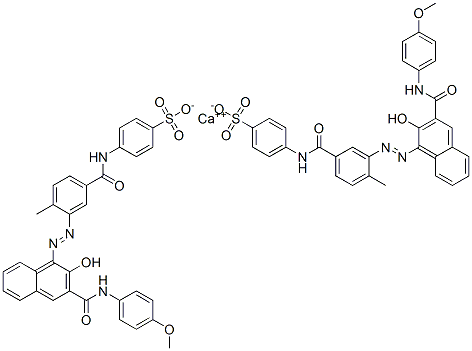 calcium bis[4-[[3-[[2-hydroxy-3-[[(4-methoxyphenyl)amino]carbonyl]-1-naphthyl]azo]-4-methylbenzoyl]amino]benzenesulphonate]