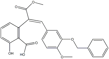 3'-(Benzyloxy)-3-hydroxy-4'-methoxy-α,2-stilbenedicarboxylic acid α-methyl ester