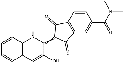 2-(3-hydroxy-2(1H)-quinolylidene)-N,N-dimethyl-1,3-dioxoindan-5-carboxamide