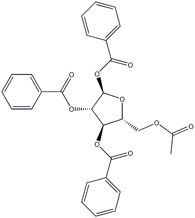 1-O,2-O,3-O-Tribenzoyl-5-O-acetyl-α-D-arabinofuranose