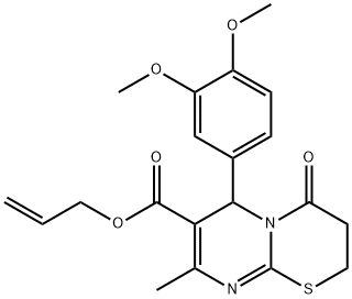 allyl 6-(3,4-dimethoxyphenyl)-8-methyl-4-oxo-3,4-dihydro-2H,6H-pyrimido[2,1-b][1,3]thiazine-7-carboxylate