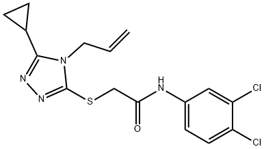 2-[(4-allyl-5-cyclopropyl-4H-1,2,4-triazol-3-yl)sulfanyl]-N-(3,4-dichlorophenyl)acetamide