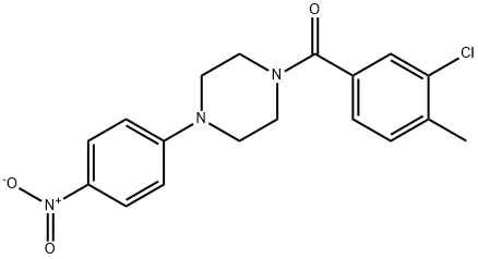 (3-Chloro-4-methylphenyl)[4-(4-nitrophenyl)-1-piperazinyl]-methanone