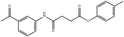 4-methylphenyl 4-[(3-acetylphenyl)amino]-4-oxobutanoate